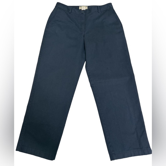 L.L.Bean‎ Women’s Blue Khaki Straight Fit Size 10P - Picture 1 of 4